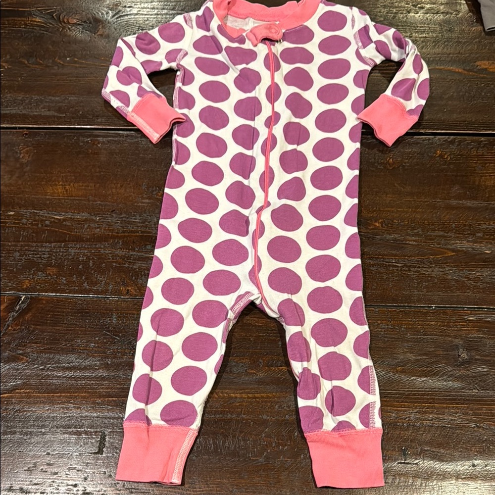 Pink Polka Dot Kids One Piece